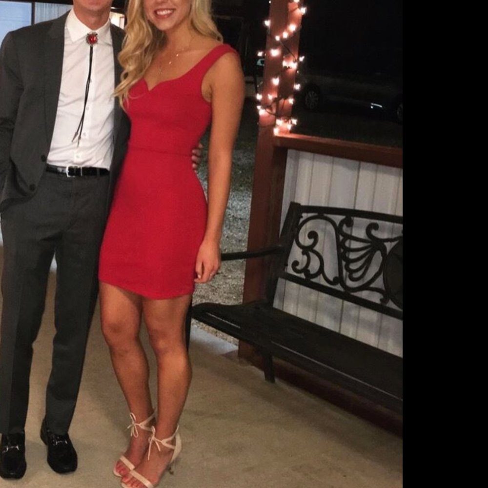 Lulu's Red Cocktail Dress Small